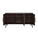 Misty Servidor rectangular de 3 puertas Sheesham gris