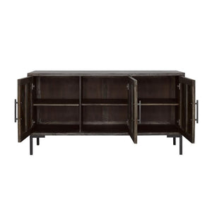Misty Servidor rectangular de 3 puertas Sheesham gris