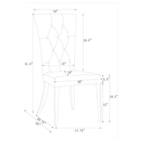 Kerwin 7-piece Rectangular Dining Table Set Grey and Chrome