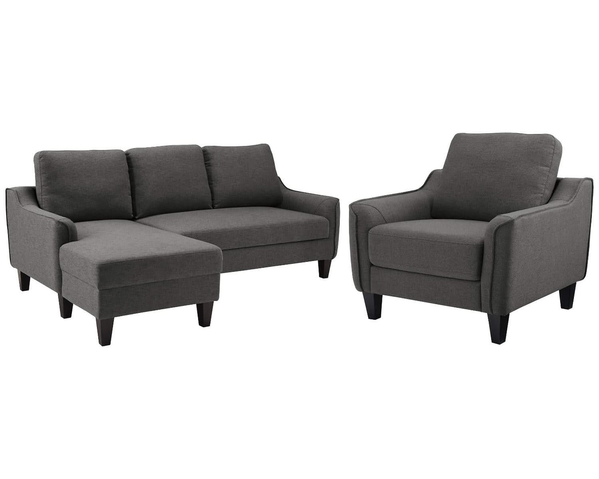 Jarreau Sofa Chaise Sleeper and Chair
