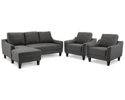 Jarreau Sofa Chaise Sleeper and 2 Chairs