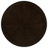 Juego de mesa de comedor redonda de madera Twyla de 5 piezas y 60 pulgadas, color cacao oscuro