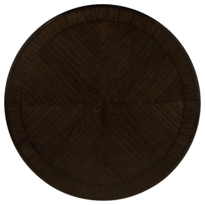 Juego de mesa de comedor redonda de madera Twyla de 5 piezas y 60 pulgadas, color cacao oscuro