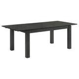 Juego de comedor Jakob de 5 piezas con hojas extensibles rectangulares, color negro