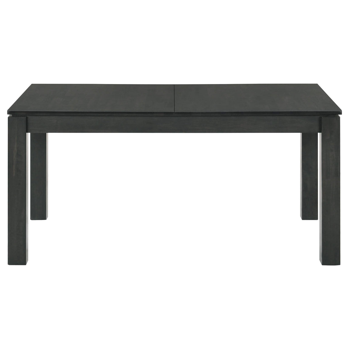Juego de comedor Jakob de 7 piezas con hojas extensibles rectangulares, color negro