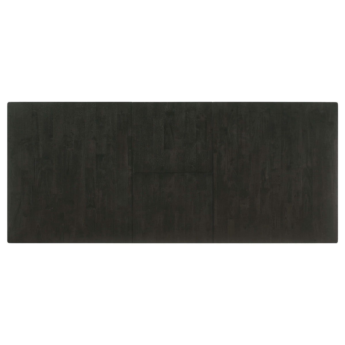 Juego de comedor Jakob de 7 piezas con hojas extensibles rectangulares, color negro