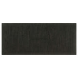 Juego de comedor Jakob de 7 piezas con hojas extensibles rectangulares, color negro