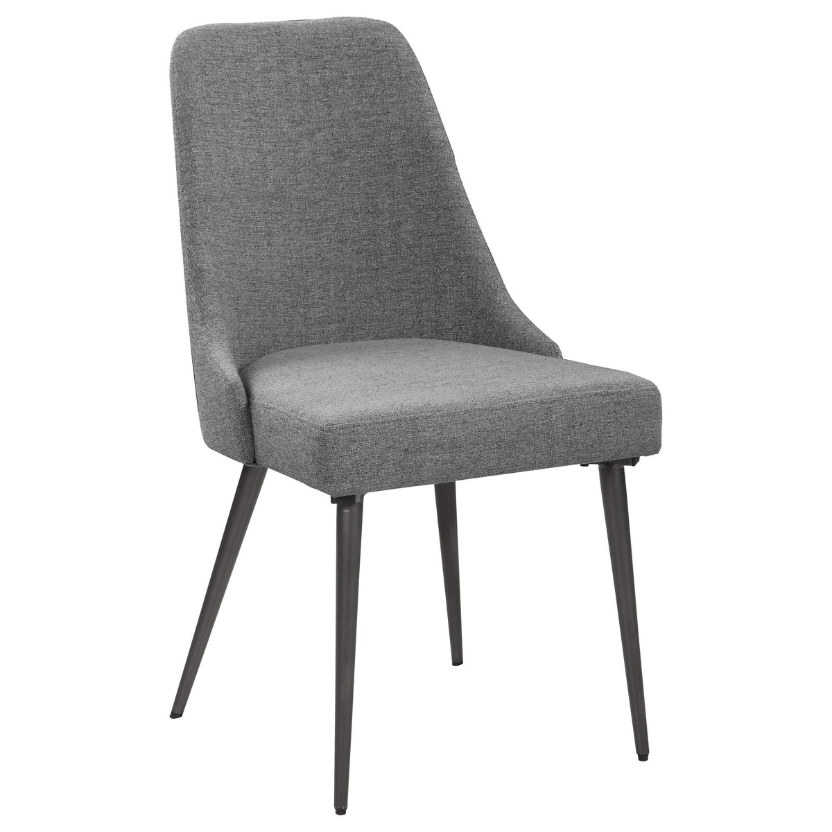 Juego de mesa de comedor Smith de 7 piezas con superficie de cerámica rectangular, color negro