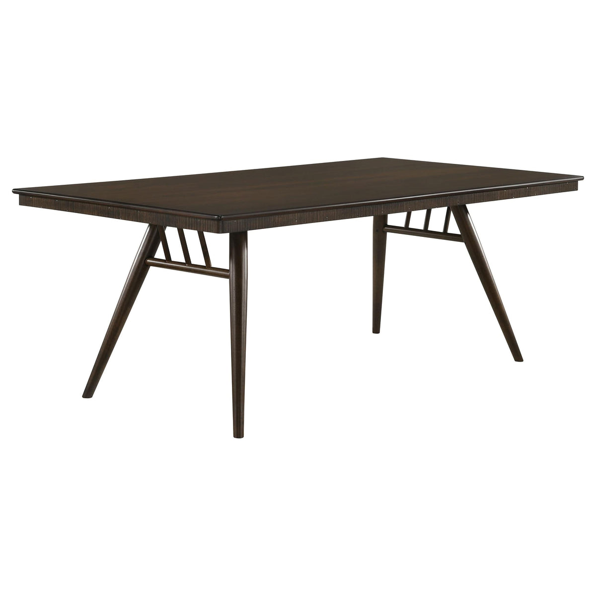 Juego de mesa de comedor rectangular Wes de 5 piezas en nogal oscuro