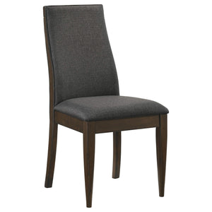 Juego de mesa de comedor rectangular Wes de 5 piezas en nogal oscuro
