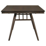 Mesa de comedor rectangular de madera Wes de 80 pulgadas en nogal oscuro