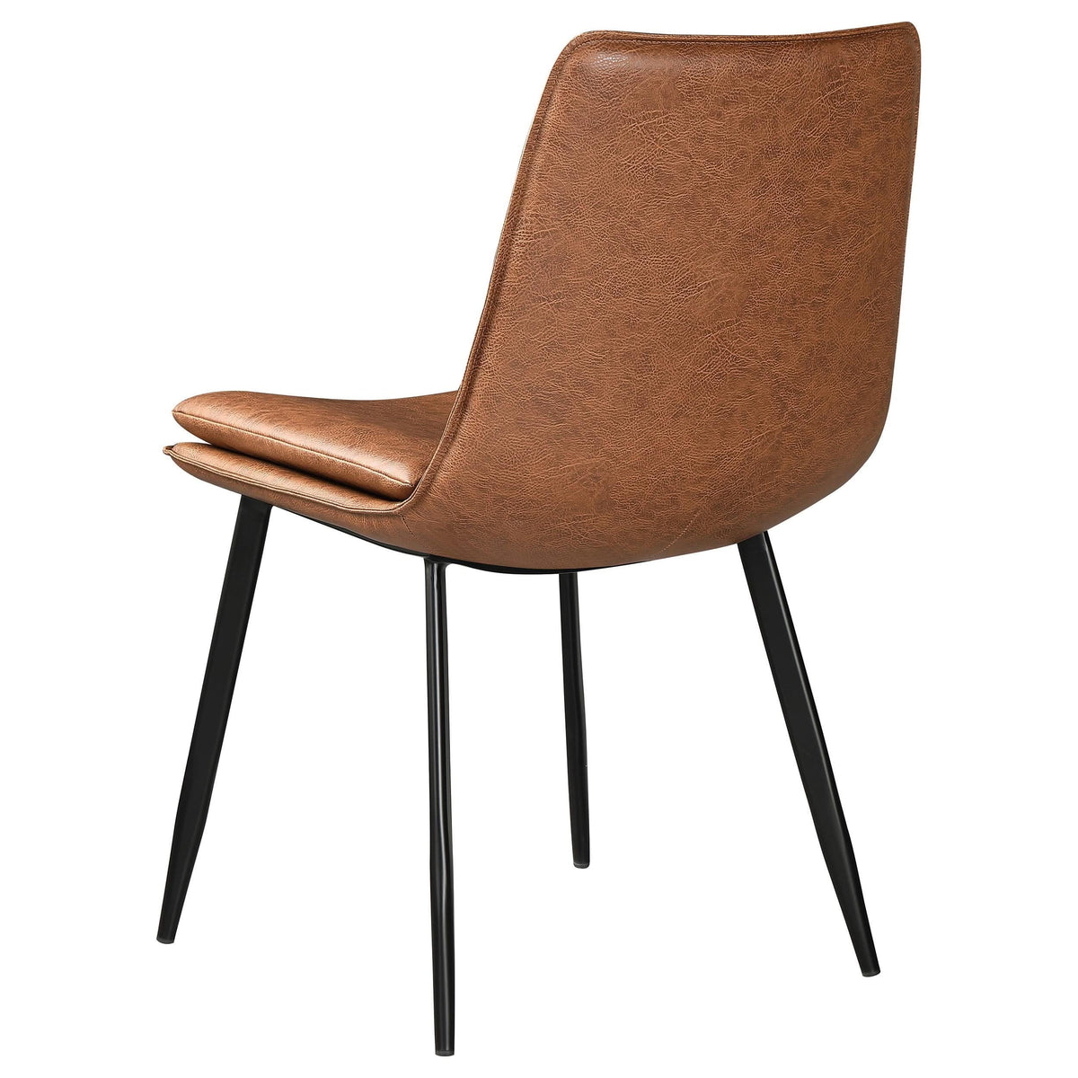 Silla de comedor tapizada Ortega color café (juego de 2)