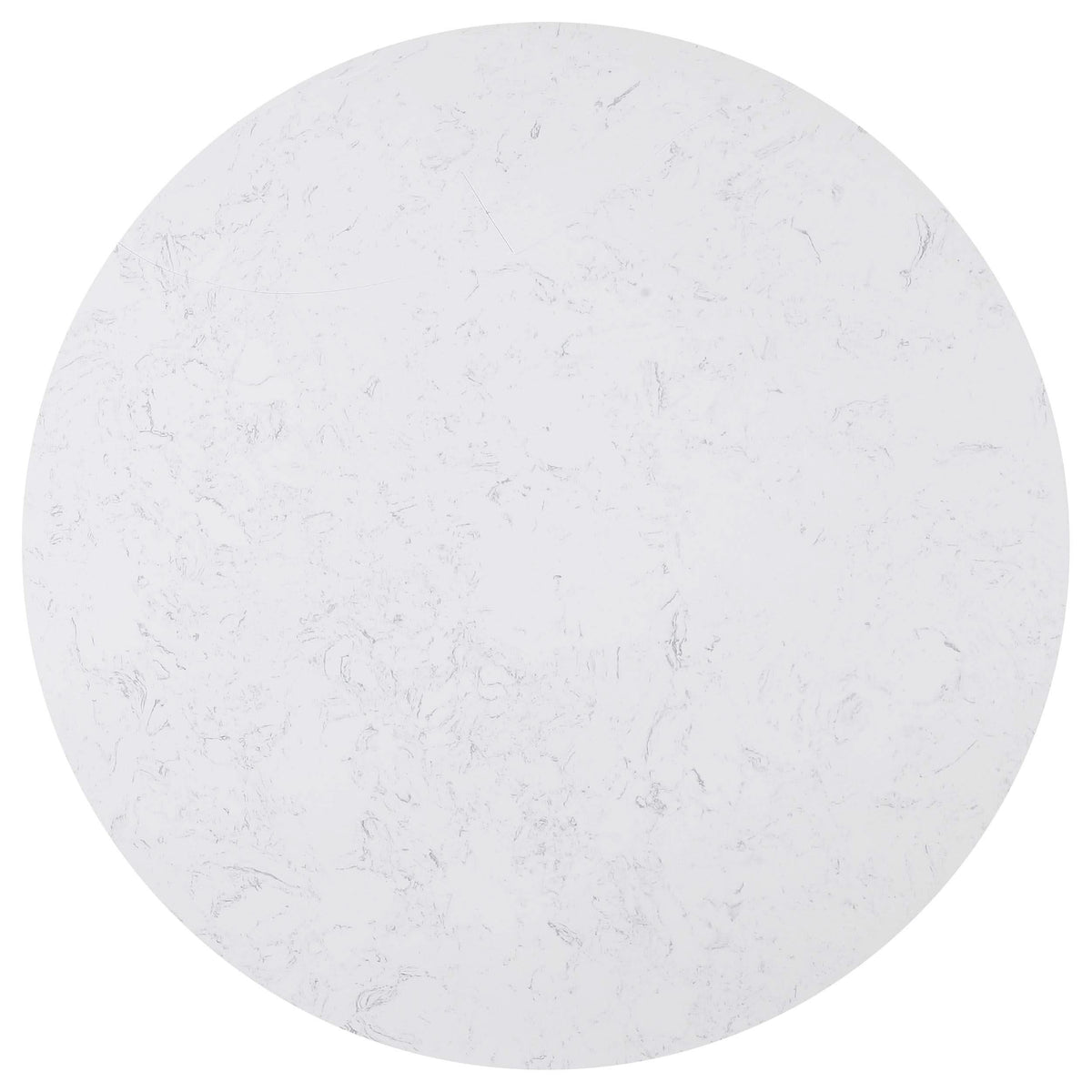 Juego de mesa de comedor redonda de 5 piezas con tablero de mármol Sherry, color marrón