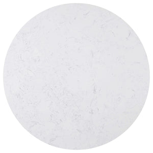 Juego de mesa de comedor Sherry de 5 piezas con tablero de mármol redondo en beige