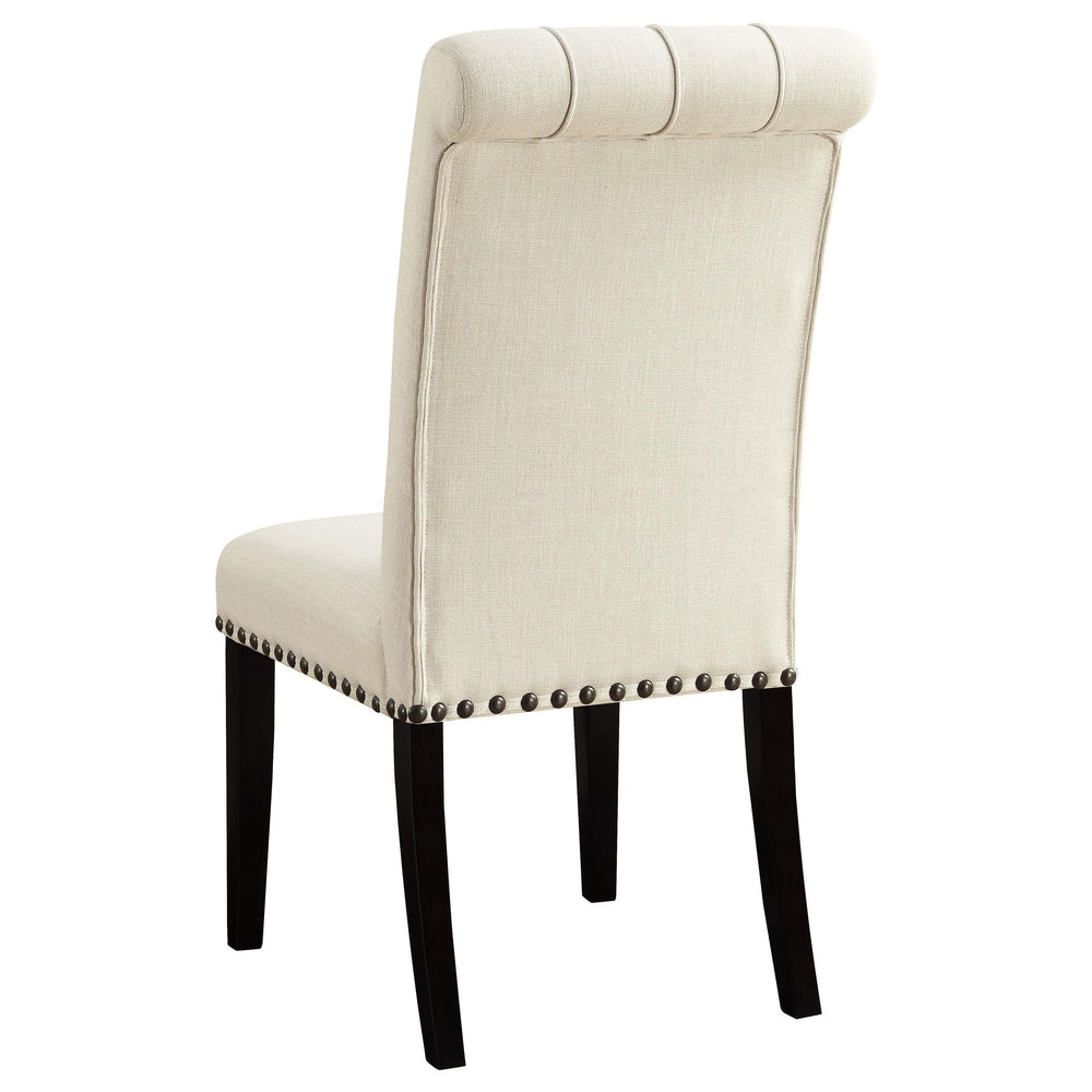 Juego de mesa de comedor Sherry de 5 piezas con tablero de mármol redondo en beige