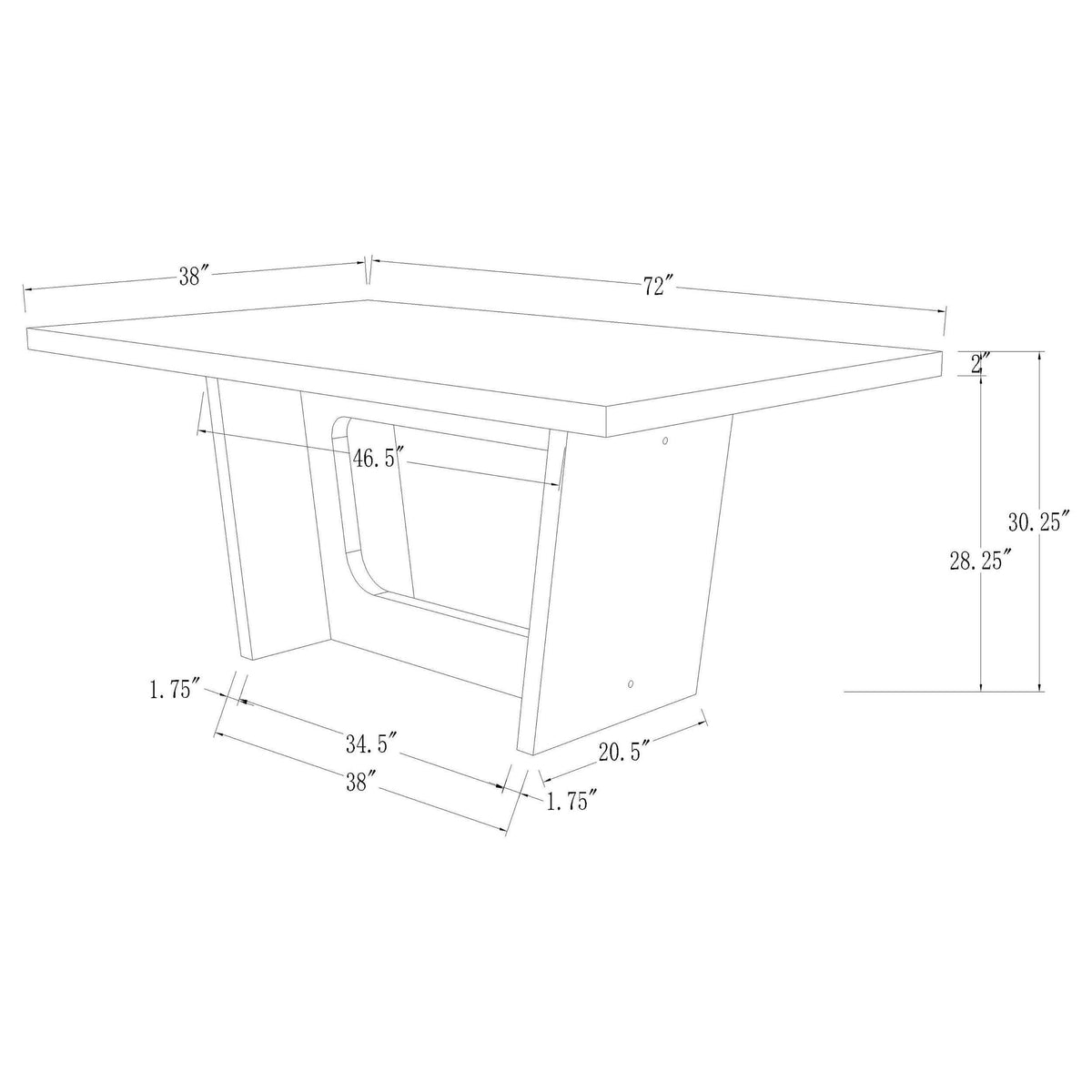 Juego de mesa de comedor rectangular de 5 piezas con tapa de mármol color arena Sherry