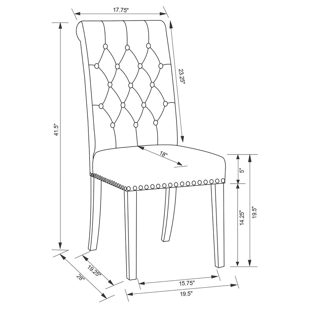 Juego de mesa de comedor rectangular de 7 piezas con tablero de mármol Sherry, color marrón