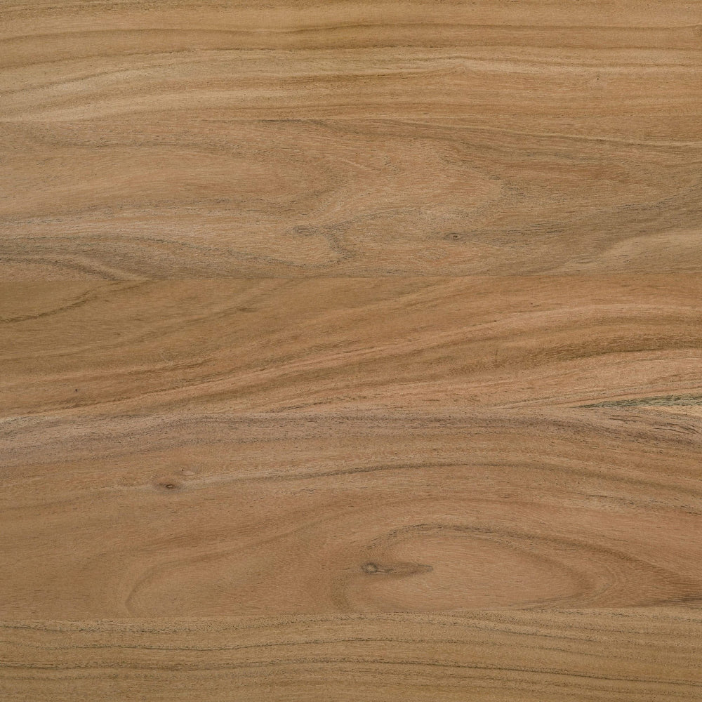 Mesa de comedor Bradshaw de 80 pulgadas con borde natural de madera de acacia natural