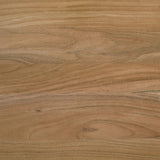 Mesa de comedor Bradshaw de 80 pulgadas con borde natural de madera de acacia natural
