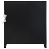 Vitrina para vinos Yvaine de acrílico con espejo de dos puertas y estilo bar para el hogar, color plateado