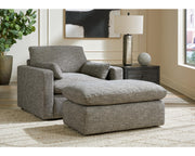 Dramatic Oversized Chair and Ottoman