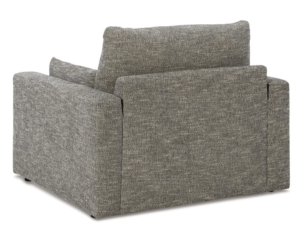 Dramatic Oversized Chair and Ottoman