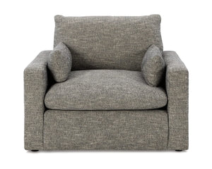 Dramatic Oversized Chair and Ottoman