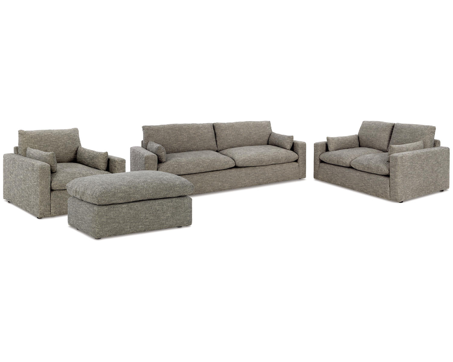 Dramatic Sofa, Loveseat, Oversized Chair and Ottoman
