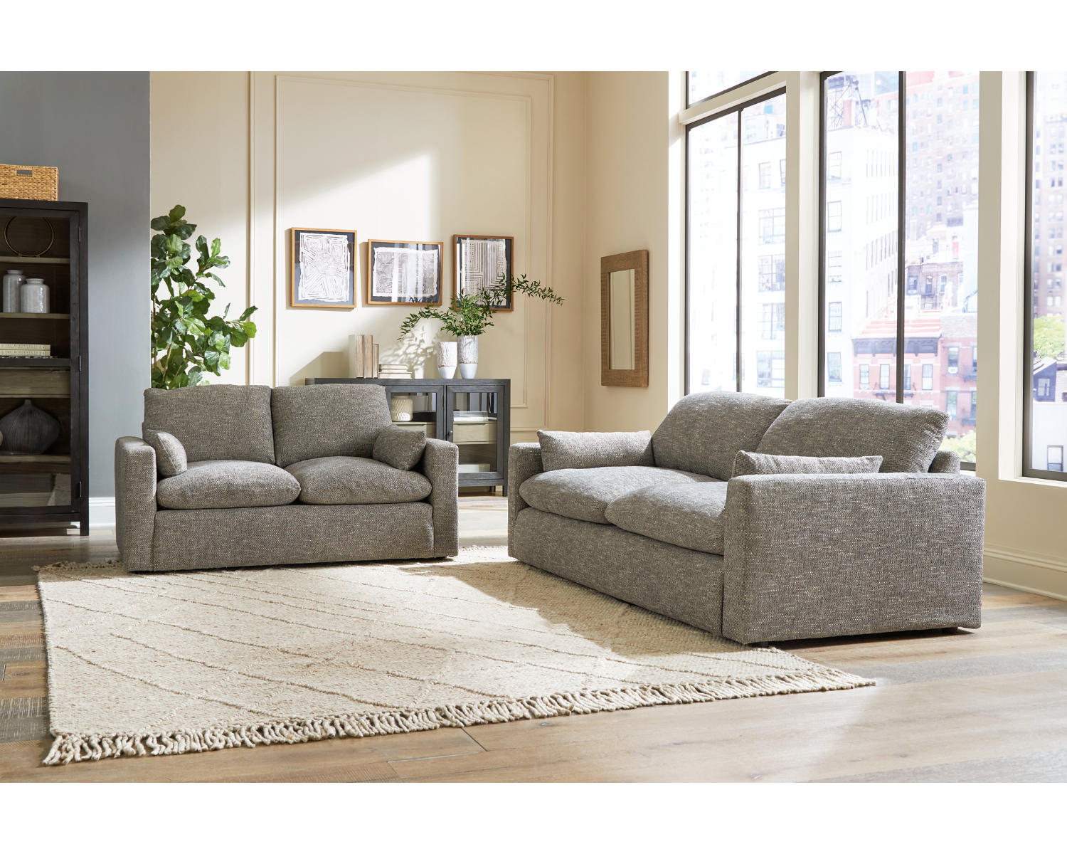 Dramatic Sofa and Loveseat