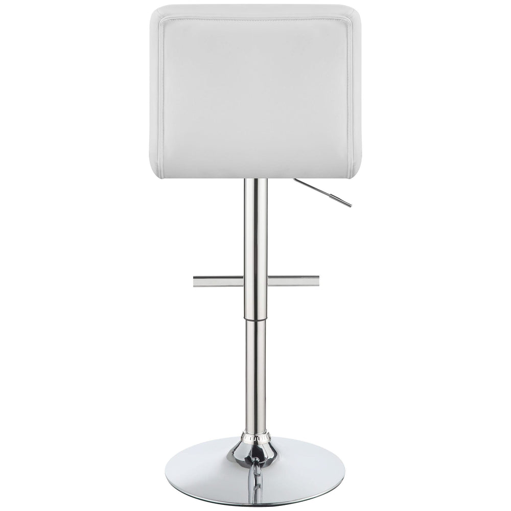 Taburete de bar ajustable tapizado Lenny blanco (juego de 2)
