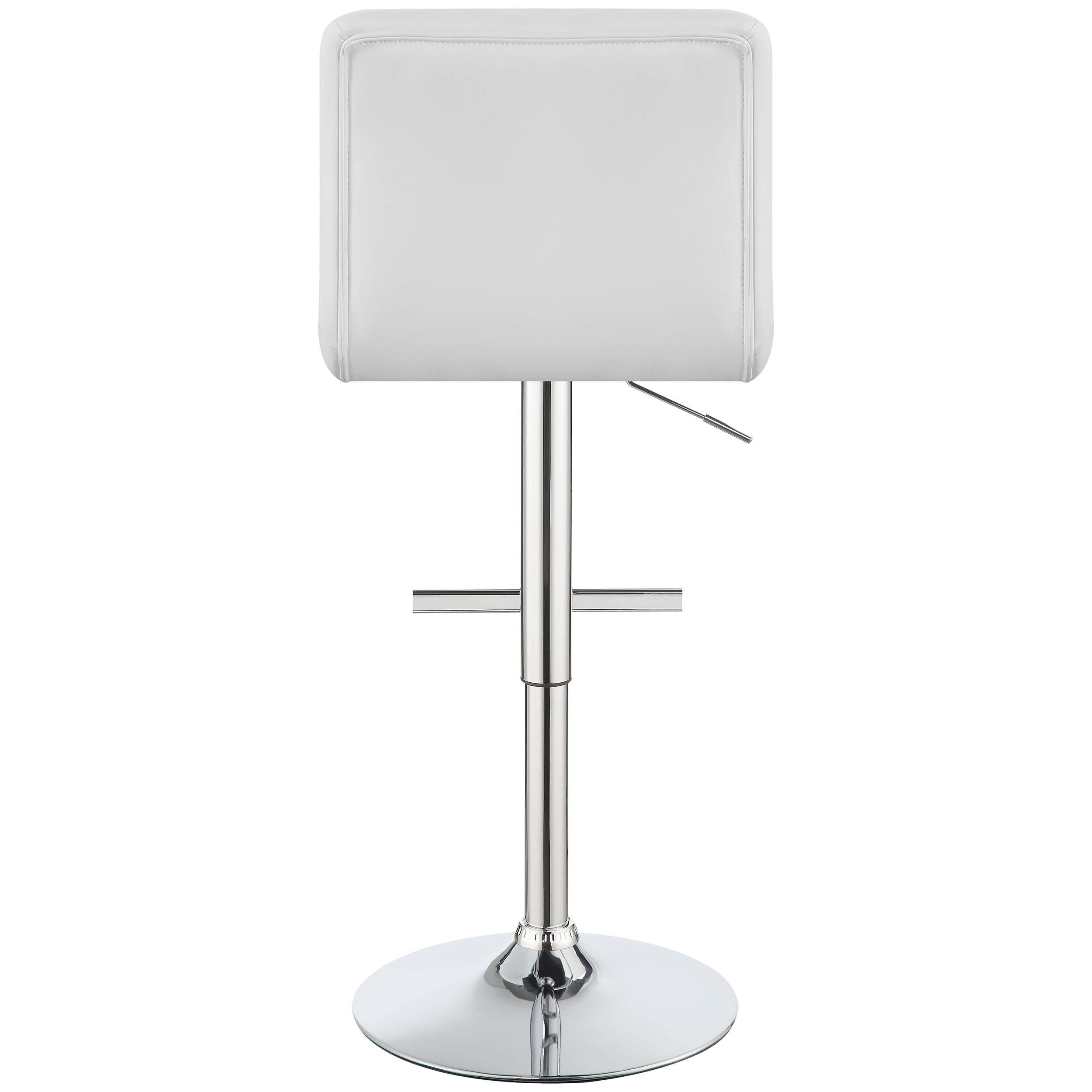 Taburete de bar ajustable tapizado Lenny blanco (juego de 2)