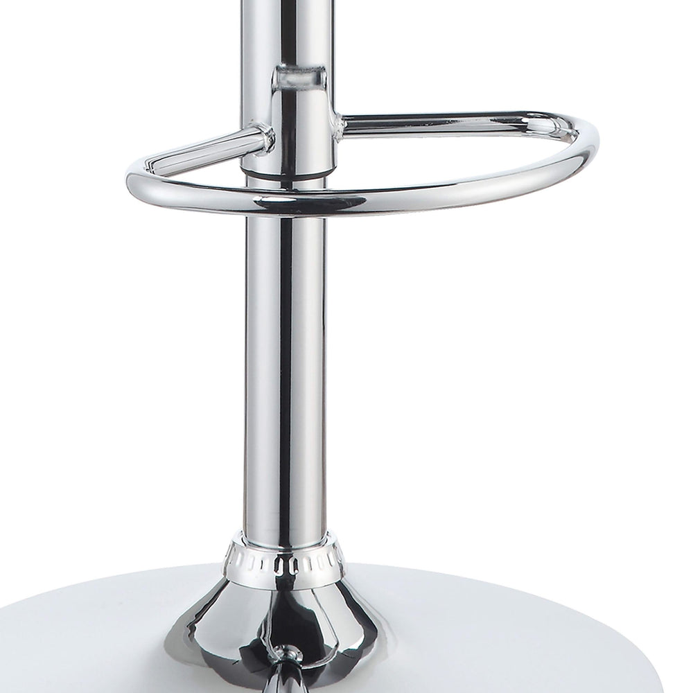 Taburete de bar ajustable tapizado Edenton negro (juego de 2)