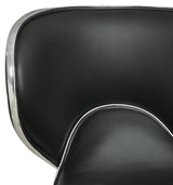 Taburete de bar ajustable tapizado Edenton negro (juego de 2)