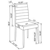 Silla de comedor tapizada Maston blanca (juego de 4)