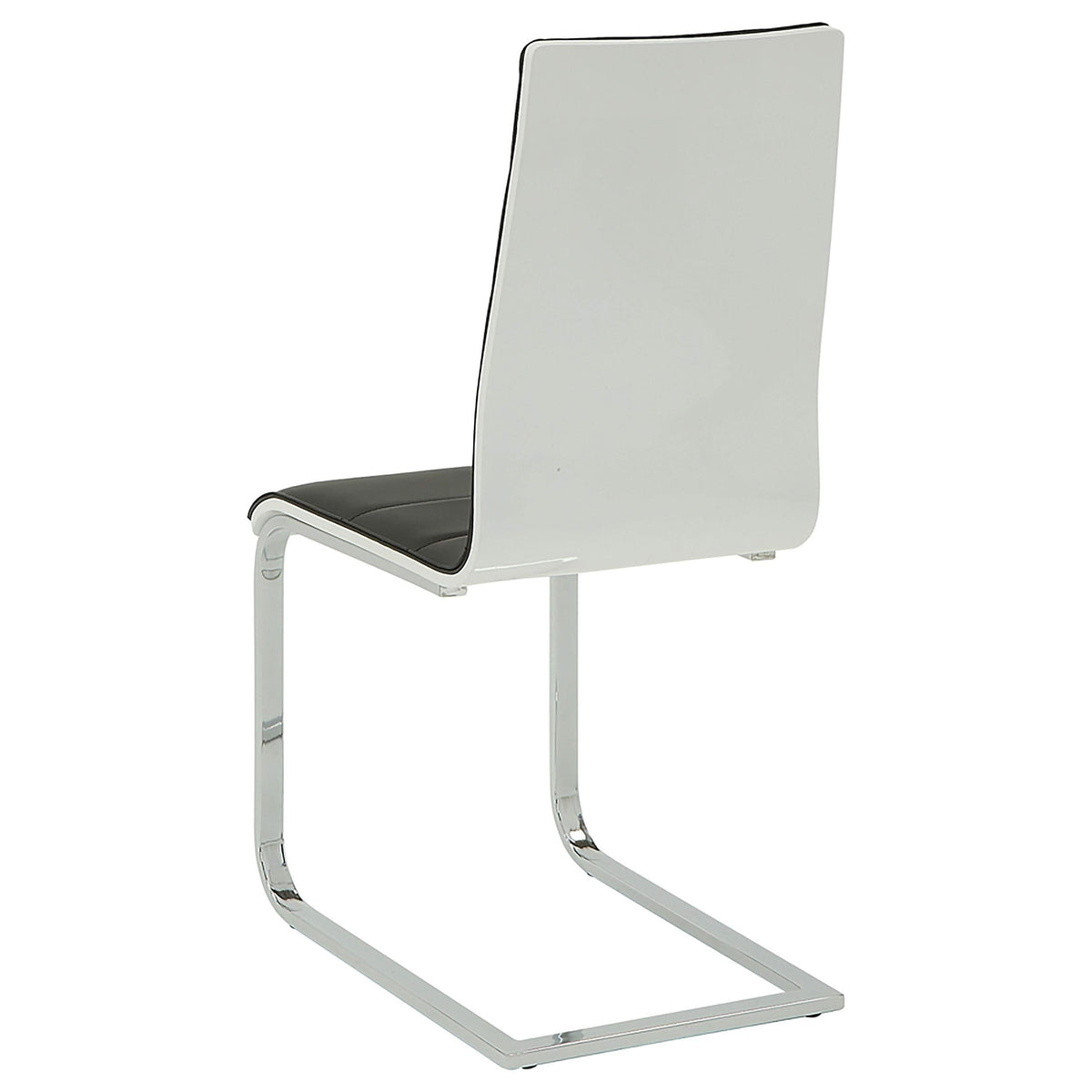Silla de comedor tapizada Broderick negra (juego de 4)
