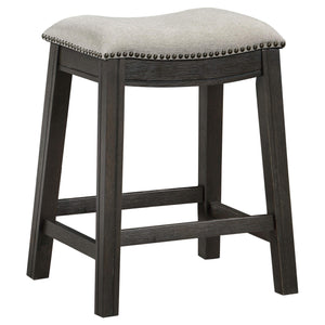 Juego de mesa de comedor Elliston de 5 piezas, altura de mostrador, gris oscuro