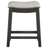 Juego de mesa de comedor Elliston de 5 piezas, altura de mostrador, gris oscuro