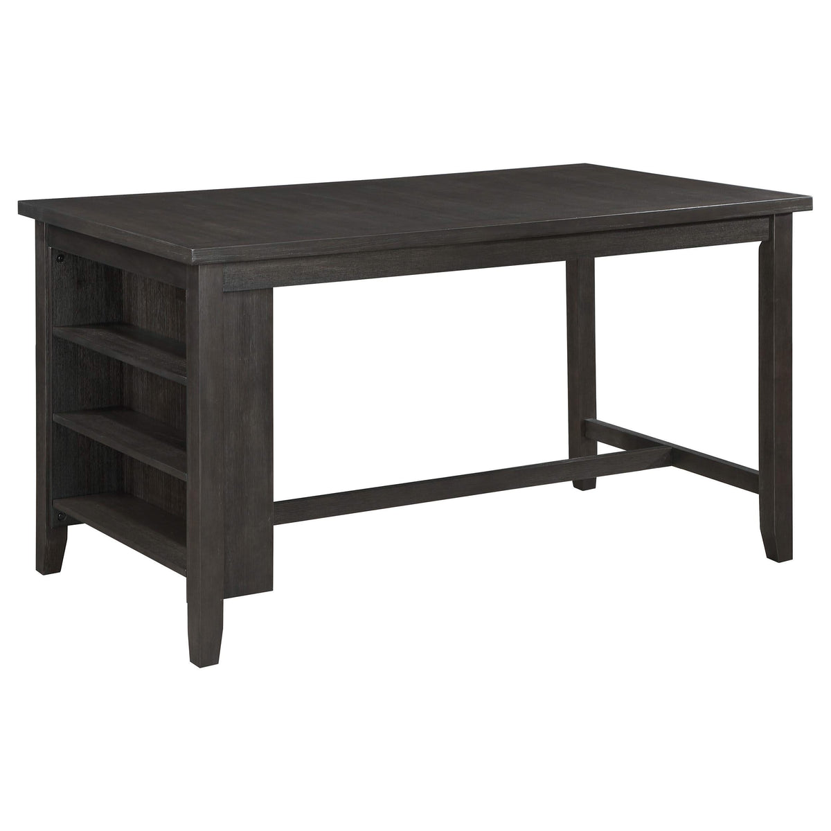 Mesa de comedor Elliston de 66 pulgadas, altura de mostrador, color gris oscuro