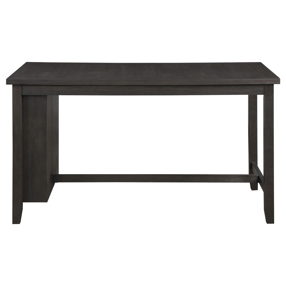 Mesa de comedor Elliston de 66 pulgadas, altura de mostrador, color gris oscuro