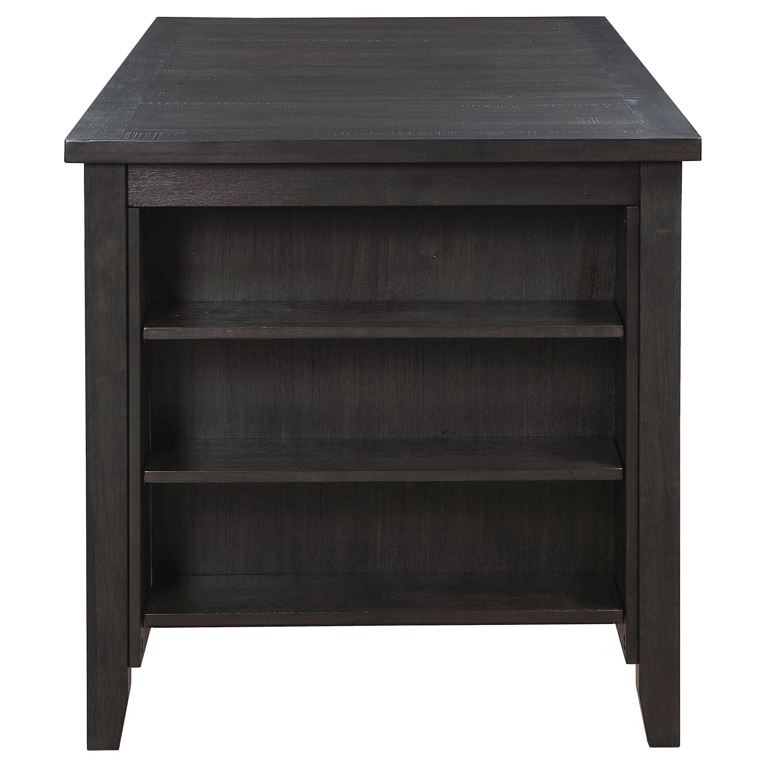 Elliston 66-inch Counter Height Dining Table Dark Grey