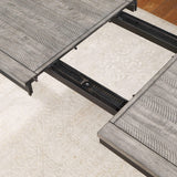 Mesa de comedor rectangular Elodie de 78 pulgadas con hojas extensibles, color negro