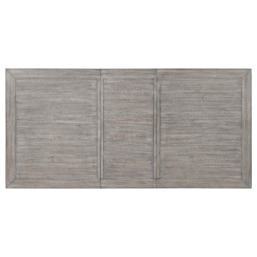 Mesa de comedor rectangular Elodie de 78 pulgadas con hojas extensibles, color negro