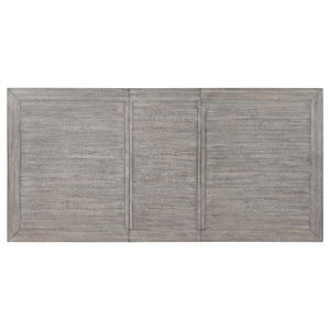 Mesa de comedor rectangular Elodie de 78 pulgadas con hojas extensibles, color negro