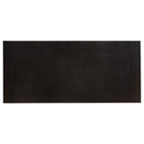 Mesa de comedor extensible Phelps de 123 pulgadas, color negro envejecido