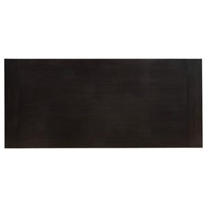 Mesa de comedor extensible Phelps de 123 pulgadas, color negro envejecido
