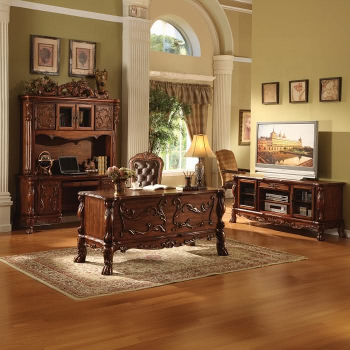 Dresden Executive Computer Desk W/Hutch