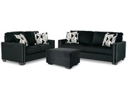 Gleston Sofa and Loveseat with Ottoman