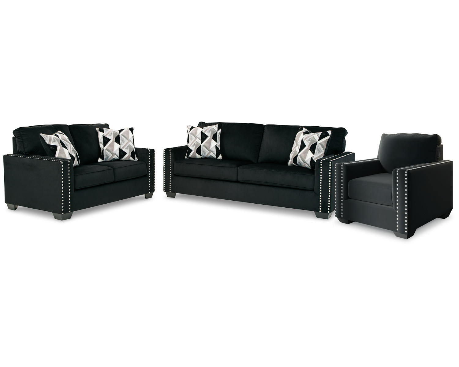 Gleston Sofa and Loveseat with Chair