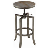 Taburete de bar ajustable sin respaldo Bartlett color nuez moscada (juego de 2)