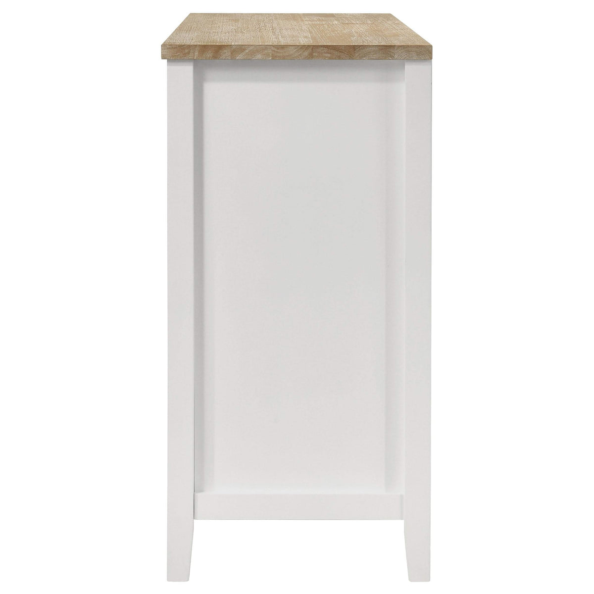 Aparador de comedor de 2 puertas Hollis, mueble de almacenamiento, color blanco